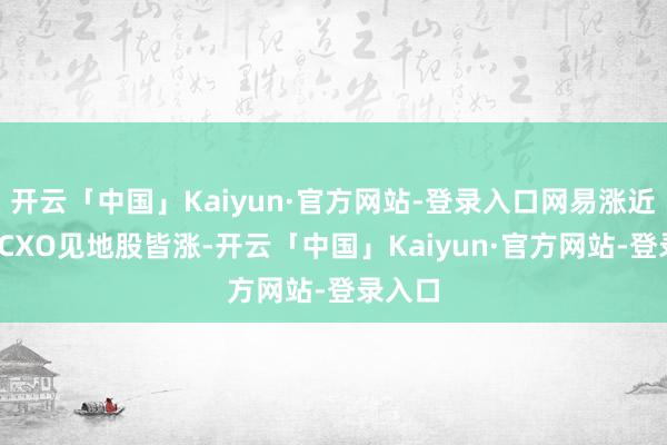 开云「中国」Kaiyun·官方网站-登录入口网易涨近2%；CXO见地股皆涨-开云「中国」Kaiyun·官方网站-登录入口