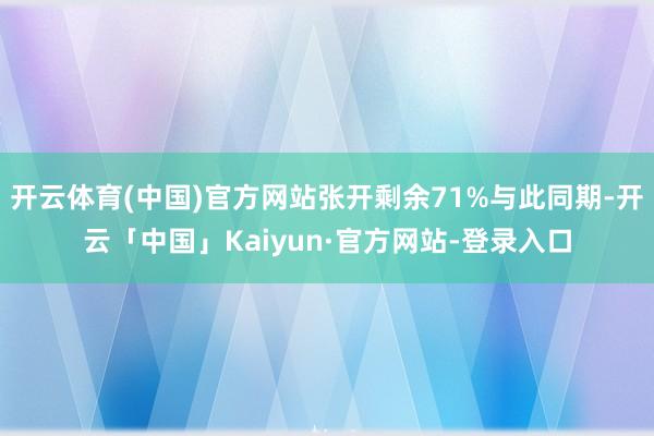 开云体育(中国)官方网站张开剩余71%与此同期-开云「中国」Kaiyun·官方网站-登录入口